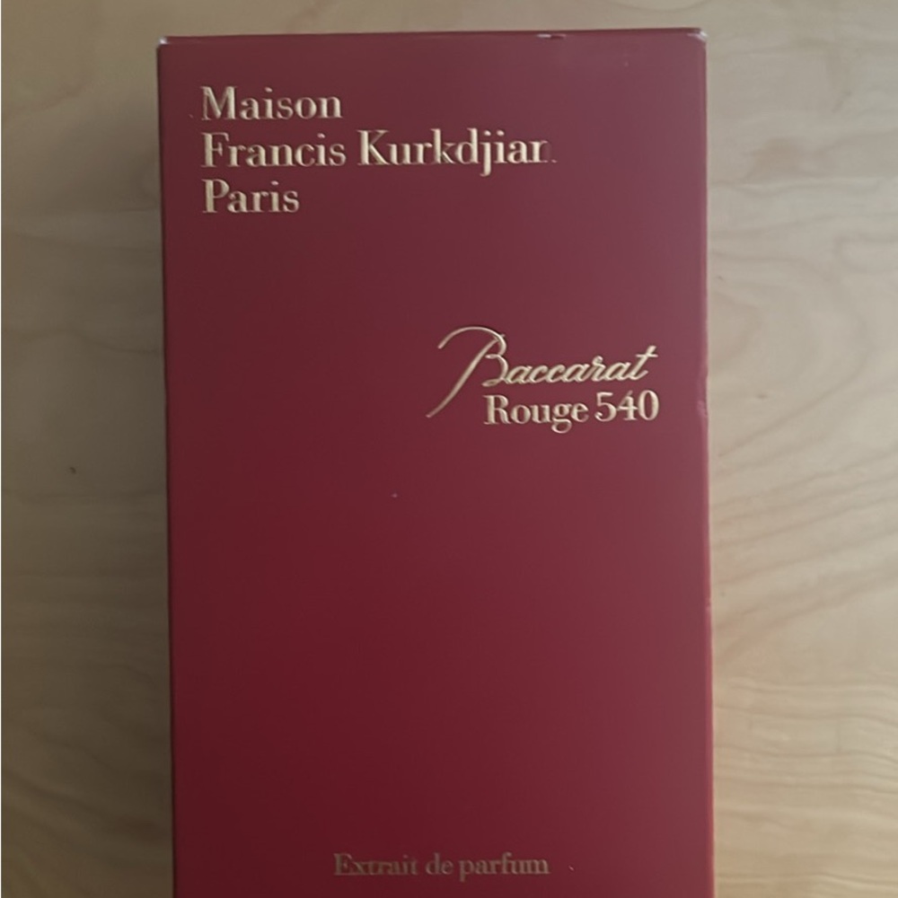 Maison Francis Kurkdjian Red Box Packaging